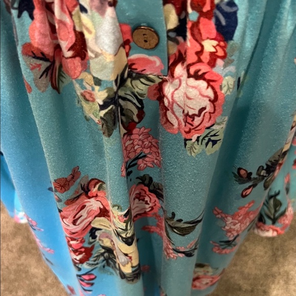 Floral Print Women's Tunic Top - Picture 2 of 6